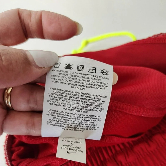 Nike FastBreak Basketball Shorts Men Size M Red Pull-on Drawstring 849522-687 - Picture 6 of 8